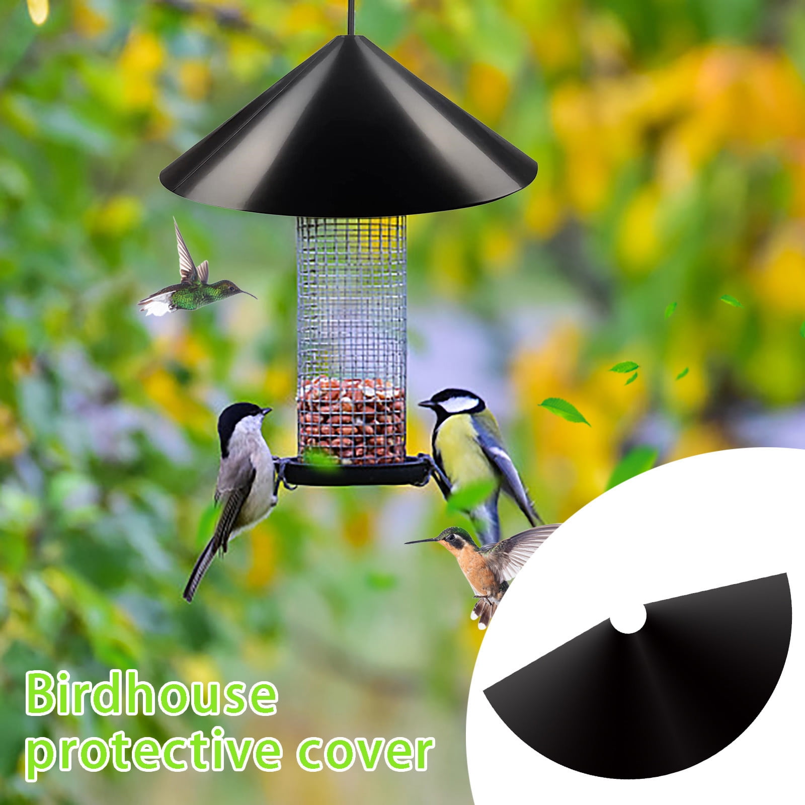 BeforeyaynSquirrel Deflector For Bird Feeder Pole, Outdoor Hanging