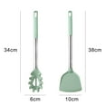 thumbnail image 2 of Silicone Kitchen Cooking Utensils Set, 2PCS Premium Set with Stainless Steel Handle for Nonstick Cookware, 2 of 5
