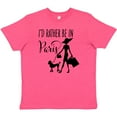 thumbnail image 3 of Inktastic I'd Rather Be in Paris- shopping and travel Youth T-Shirt, 3 of 5
