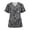 Gray, variant on Cute Nurses Uniforms for Women V Neck Short Sleeve Tops T Shirts Dog Pattern Graphic Tee Tunic Working Uniform