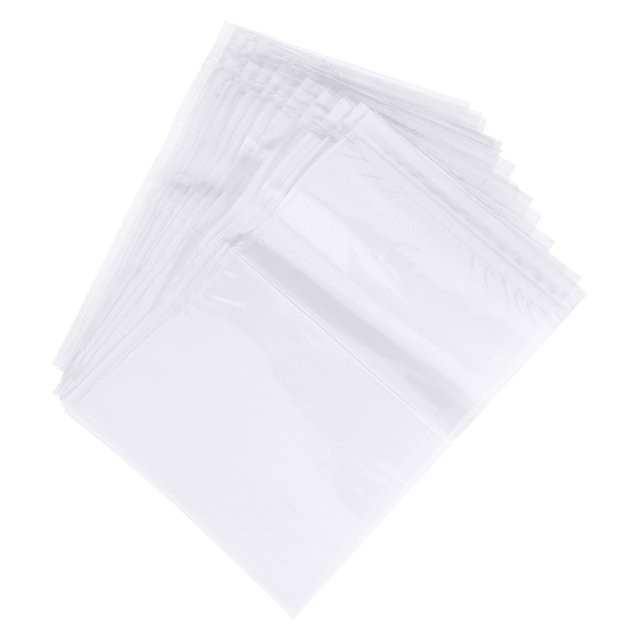 Unique Bargains 6.7x10' Clear Packing List Envelope, 100 Pack Self-Adhesive Enclosed Side Loading Invoice Label Pouch Sleeves