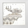 thumbnail image 1 of Shamp, Cindy 15x15 White Modern Wood Framed Museum Art Print Titled - Patterned Moose, 1 of 4