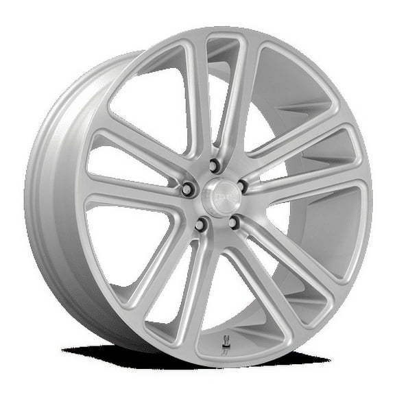 DUB S257 FLEX 24X10 6X139.7 30ET 71.6CB GLOSS SILVER BRUSHED FACE WHEEL