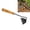 wood, variant on Garden Hoe for Weeding, Heavy Duty Hollow Hoe with Wooden Handle, Handheld Weeding Rake for Farm & Home Gardening, Loosening Soil & Planting Vegetables