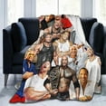 thumbnail image 2 of Blanket Dwayne Douglas Johnson Soft and Comfortable Warm Fleece Throw Blankets Gift for Room Sofa Office Bed car Camp Couch Decoration Cozy Plush Beach Blankets All Season, 2 of 5