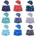 thumbnail image 3 of ESHOO Little Boys Swim Trunks, Toddler Boy Beach Shorts Boardshorts Quick Dry Beach Swim Shorts, Big Boys Elastic Drawstring Bathing Suit Swimwear, Size 3-12 Years, 3 of 3