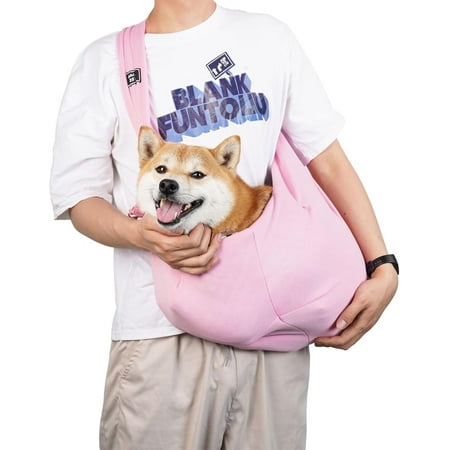 Hgudesign Pet Sling Carrier Dog Chest Bag Escape of for Puppy Medium &Dogs Under 15lbs Daily Walk Outdoor Activity (Grey)