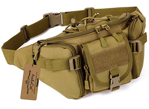 Premium Tactical Military Outdoor Belt pouch Molle WaistBag Men's Sport hiking 