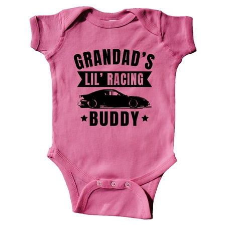 

Inktastic Grandads Lil Racing Buddy Gift Baby Boy or Baby Girl Bodysuit
