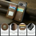thumbnail image 6 of Allytech Business Wallet Case for Google Pixel 8 with Credit Card Holder, [RFID Blocking] [Camera Screen Protection] PU Leather Magnetic Clasp Kickstand Shockproof Protective Case - Brown, 6 of 9
