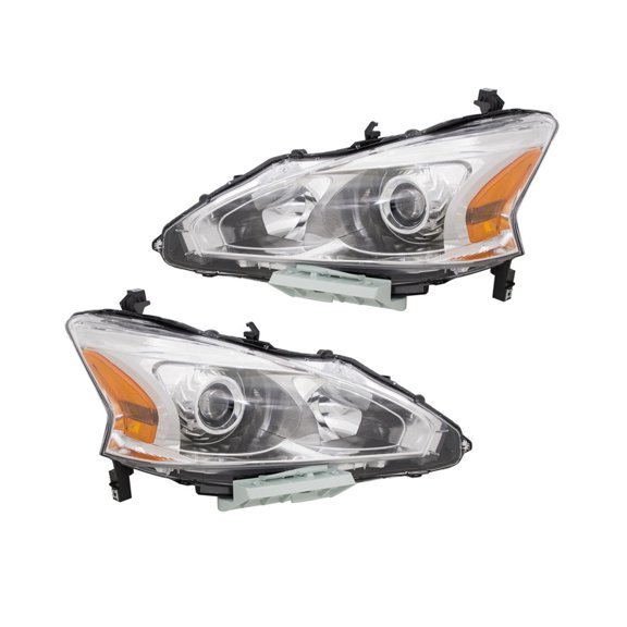 For Nissan Altima 2013 2014 2015 Headlight Driver and Passenger Side | Pair | 4-Door | CAPA | Replacement For NI2502208C, NI2503208C | 26060-3TA0A, 26010-3TA0A