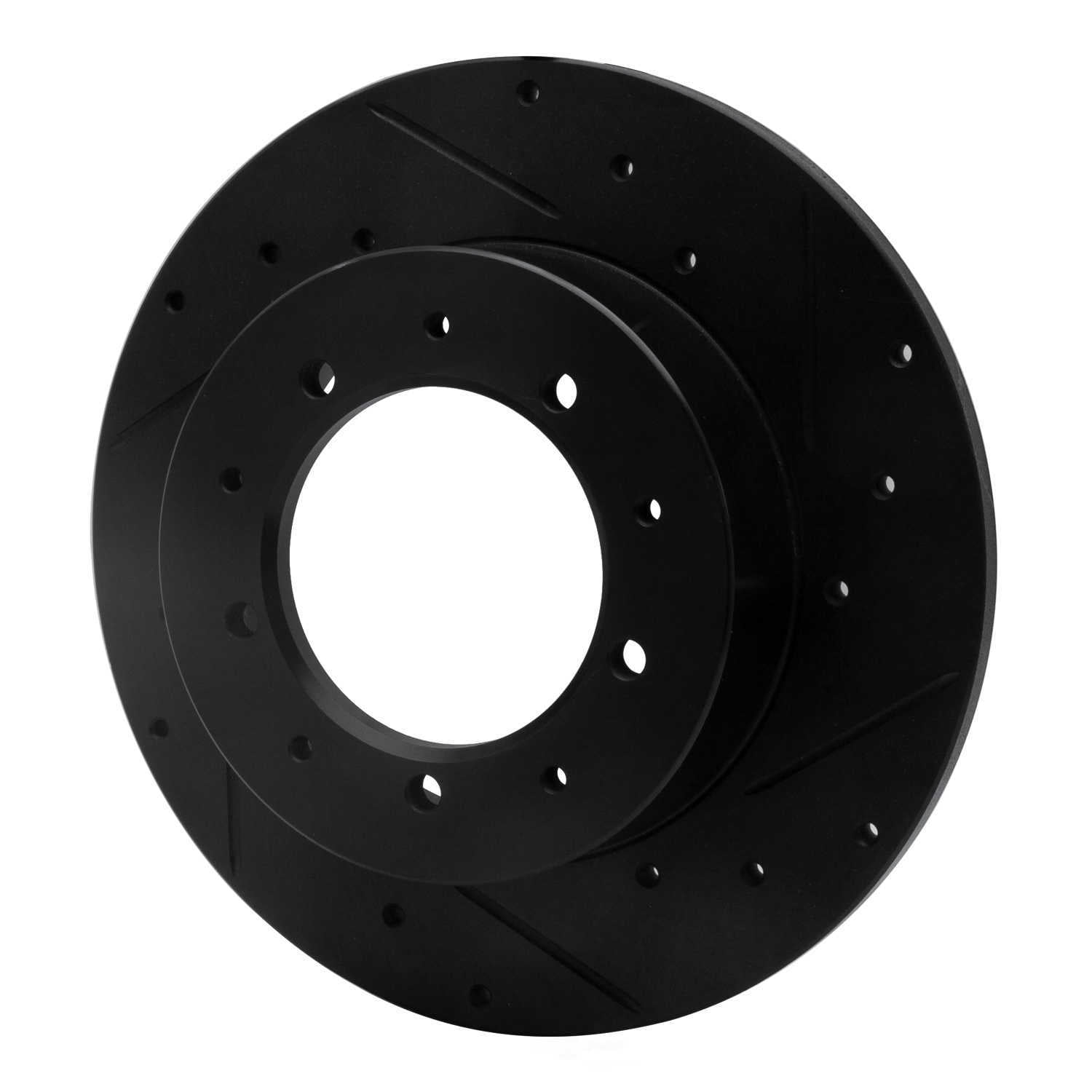 Dynamic Friction Company 633-11002R DFC Brake Rotor - Drilled And Slotted - Black