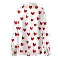 thumbnail image 5 of ZJXFGS Winter Clothing For Women Womens Casual Tops Valentine Heart Dress Women Shirts For Women Oversized Long Sleeve Shirts For Women Fashion Clothing Valentines Day Shirt Shirts For Women Trendy S, 5 of 5