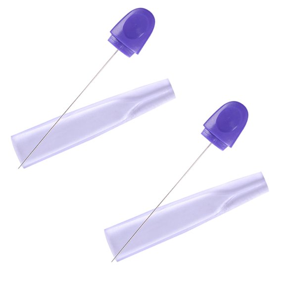 Oleegame 2PC Tin Foil Roll Stainless Steel Cake Testing Needle Cake Needle Cookie Icing Mixing Needle DIY Baking Tool Purple