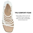 thumbnail image 2 of Journee Collection Womens Petrra Tru Comfort Foam Gladiator Back Zip Sandals, 2 of 6