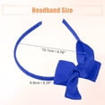 thumbnail image 2 of Unique Bargains Bow Hairbands Bowknot Headband Non-slip Fashion Blue 0.35 Inch Wide Headband for Girl Women, 2 of 7