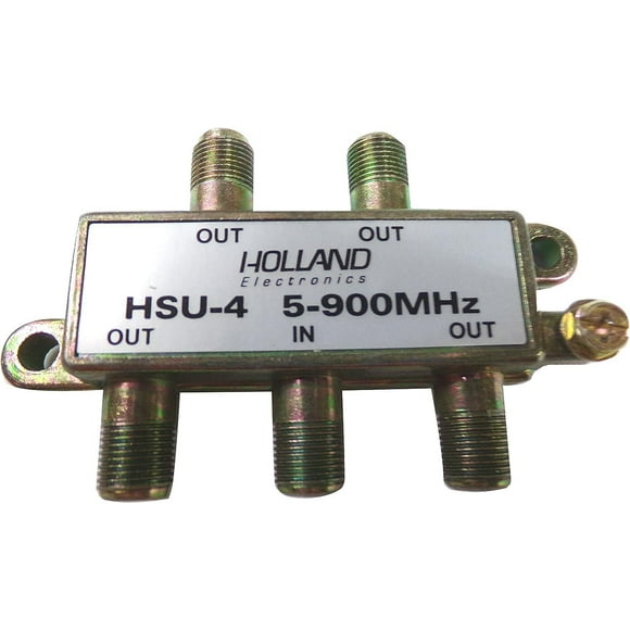 Répartiteur 4 voies 5-900 mhz, CATV (lot de 2/commande)