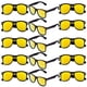 thumbnail image 1 of Lentes de Sol Amarillos para Fiesta al Por Mayor para Adultos Estilo 80s Paquete de 15 UV400, 1 of 9