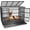 38-Inch Tube, variant on 43 inch Heavy Duty Dog Crate for Large Dogs, Stackable Dog Kennels and Metal Wire Cages with Feeding Bowls, Leak-Proof Pans, Removable Wire Trays and Divider, Extra Large XL XXL