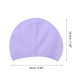thumbnail image 4 of Gorro de natación de silicona impermeable con relieve de 1 pieza en púrpura claro, 4 of 5