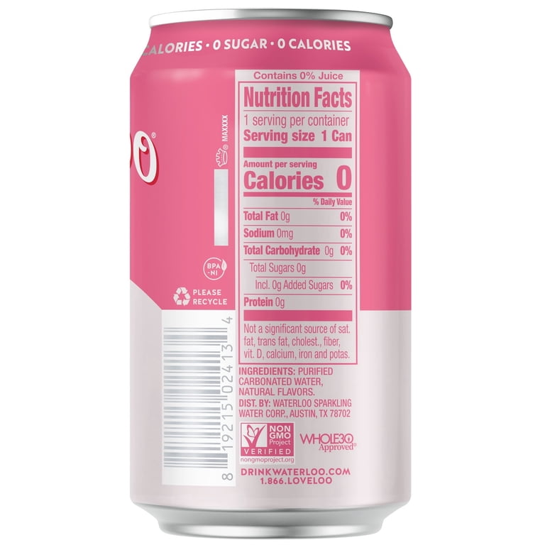 Waterloo Banana Berry Bliss Sparkling Water, 12 fl oz, 12 Pack photo 8