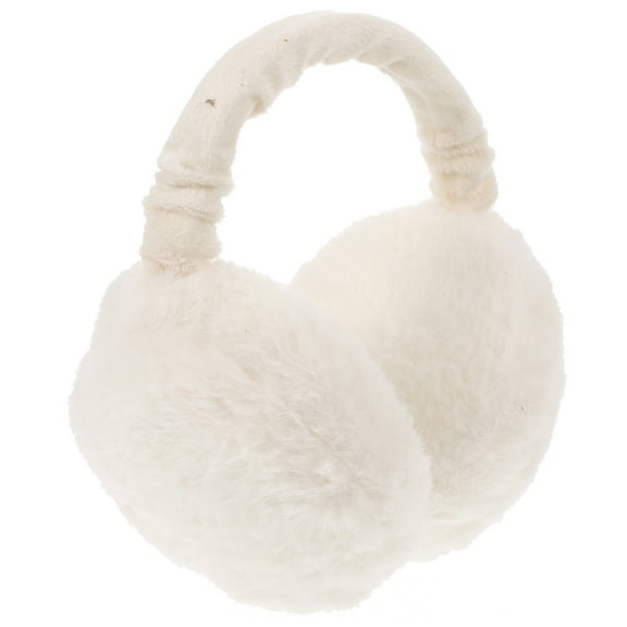 Kesenlong Earmuffs Ear Warmer Winter Plush Ear Covers Headwear Outdoor Earmuffs Accessory for Women Girls Winter (White)