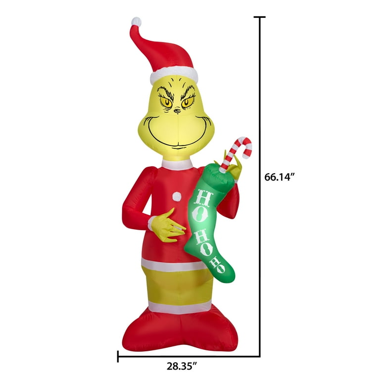 Airblown Inflatables 5.5 Foot The Grinch Decoration Walmart