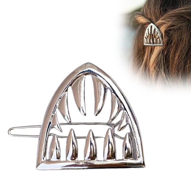 Horquillas Para El Pelo Con Forma De Mandíbula De Tiburón, Pinzas Para El Pelo De Aleación Para Mujer, Accesorios Para El Cabello Con Dientes De Tiburón Y Animal Vintage Guardurnaity CE006543-00
