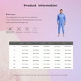 thumbnail image 6 of Mufeng Coveralls for Mens Jumpsuit Wear Resistant Food Factory Overalls with Hood and Front Zipper Blue XL, 6 of 6