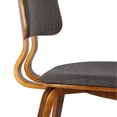 thumbnail image 5 of Carson Carrington  Ladeplads Mid-century Walnut Dining Chair Grey Wood, 5 of 5