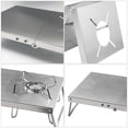 thumbnail image 3 of AURARMLET Rectangular Burner Stand 1Set Silver Folding High Temperature Resistance Camping Accessories, 3 of 8