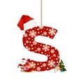 thumbnail image 2 of Adornos navideños colgantes con 26 letras para árbol de Navidad, adornos navideños personalizados para hacer tú mismo, decoración navideña, decoración colgante para árbol de Navidad, decoración para p, 2 of 5