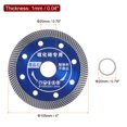 thumbnail image 2 of Unique Bargains Diamond Blade 4' 105mm Diamond Saw Blades Diamond Cutting Wheel with 20mm Arbor Blue, 2 of 5