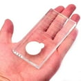 thumbnail image 2 of Jumpingount Bandeja de pestañas rectangulares para azulejos de pestañas, herramientas para pestañas, de maquillaje de cilios de cristal Simple, Ayudas para vestirse con gancho de botón Jumpingount CE001684-00, 2 of 6