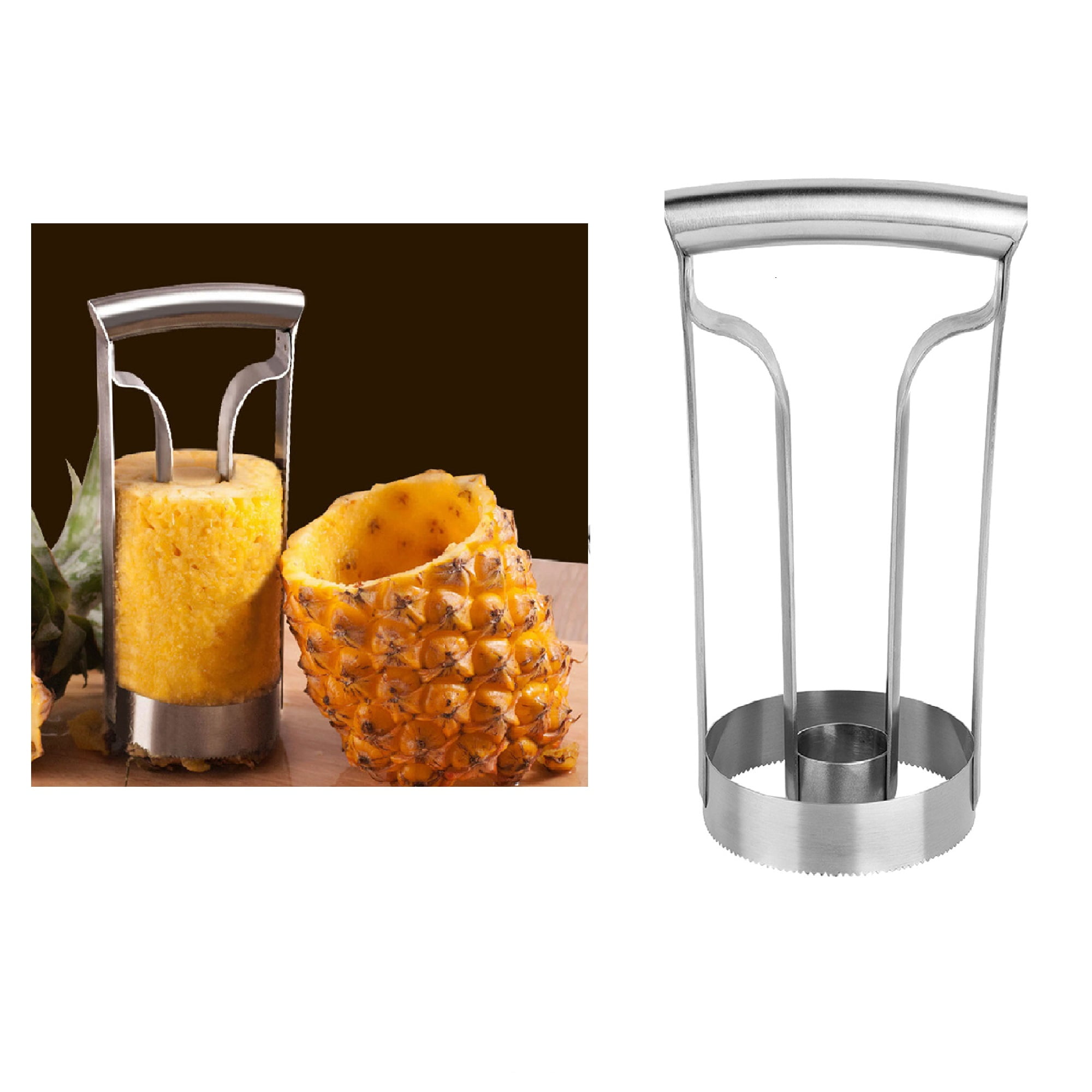 Multitrust Pineapple Peeler Stainless Steel Core Removal Slicer Cutter