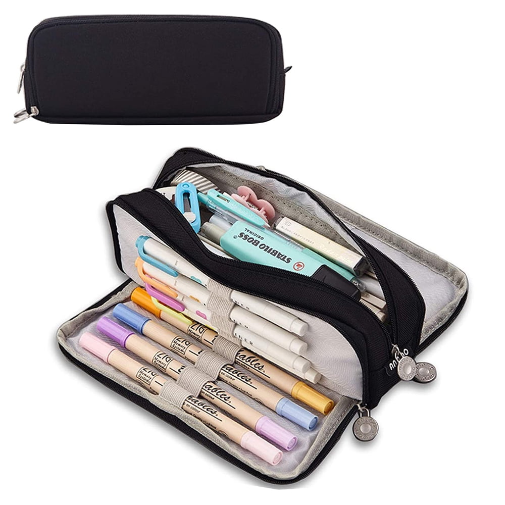 Wooum Super Large Capacity Pen Case Holder/Large Capacity School Pen  Pouch/Stationery Supplies Pen Organizer Bag/Pen Bag/Pencil Case/Pencil  Holder (Pink) - Price History