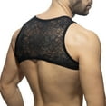 thumbnail image 4 of Playeras De Cuello En V Para Hombre, Camisetas De Malla Con Diseño Floral, Camisetas Sexis De Manga Corta Para Actuaciones En Discotecas, 4 of 4