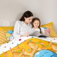 thumbnail image 4 of Castle Fairy Dessert Ice Cream Drip Full Size Bedding Sets 7 Pieces, Sport Baseball Full Size Bed in a Bag, Pink Blue Yellow, 4 of 7