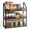 White, variant on TETSELF 3 Tier Wall Mount Spice Rack Organizer Hanging Kitchen Storage Shef Bathroom Rack
