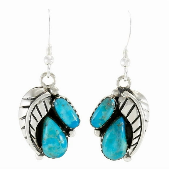 Turquoise Jewelry Earrings for Women Sterling Silver 925 | Turquoise Network | E1463W-C75
