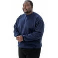 thumbnail image 3 of JC DISTRO USA-made Men's Big Size Mid-Weight Fleece Crewneck Sweatshirt Navy Big4XL, 3 of 4