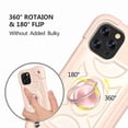 thumbnail image 6 of Dteck For iPhone 12 Pro Max Ring Stand Heavy Duty Slim Shockproof Hybrid Rugged Drop Protective Cover, Rosegold, 6 of 8
