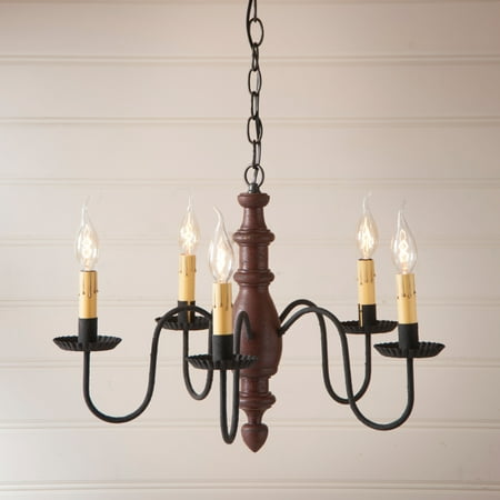 

Country Inn Chandelier in Plantation Red