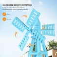 thumbnail image 4 of Wooden Windmill, Weather-Proof Wind Spinner, Outdoor Wind Mill for Garden Lawn Patio Decoration (Blue, Large), 4 of 13