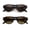 Black Brown+Tor Brown, variant on 2-PACKS HYCHIC Oval Cat Eye Sunglasses for Women, Trendy Retro Cateye Frame, UV400 Protection, Lightweight Fashion Shades Perfect for Travel, Driving, Beach & Daily Wear SG2230-2P