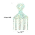 thumbnail image 4 of Unique Bargains Wide Tooth Hair Pick Comb Hair Styling Tool for Men Women Green 4.8", 4 of 7