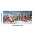 thumbnail image 3 of BAOPAI 157.48x70.86in Multicolor Nylon Christmas Garage Door Decorations Banners Backdrops Hanging Decor For Indoor Outdoor Holiday House Lawns Party Backgrounds, 3 of 6