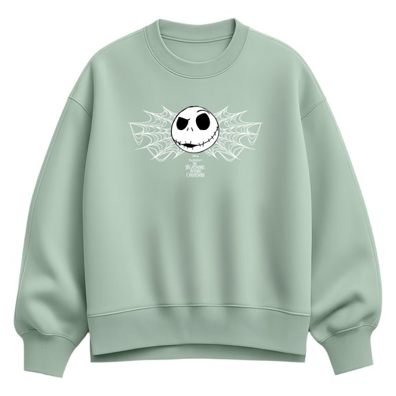 The Nightmare Before Christmas - Jack Webs - Women's Oversized Fleece Crew Sweatshirt