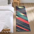 thumbnail image 3 of Yayeee Runner Rug for Bedroom 2'x6' Machine Washable Hallway Non Slip Mat, Orange Abstract Lines, 3 of 8