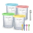 thumbnail image 2 of Sinyiin NC501 Series Yogurt Container Tubs Food Freezer Ice Cream Pints Cups Maker Replacements Storage Jar with Lids, 2 of 13